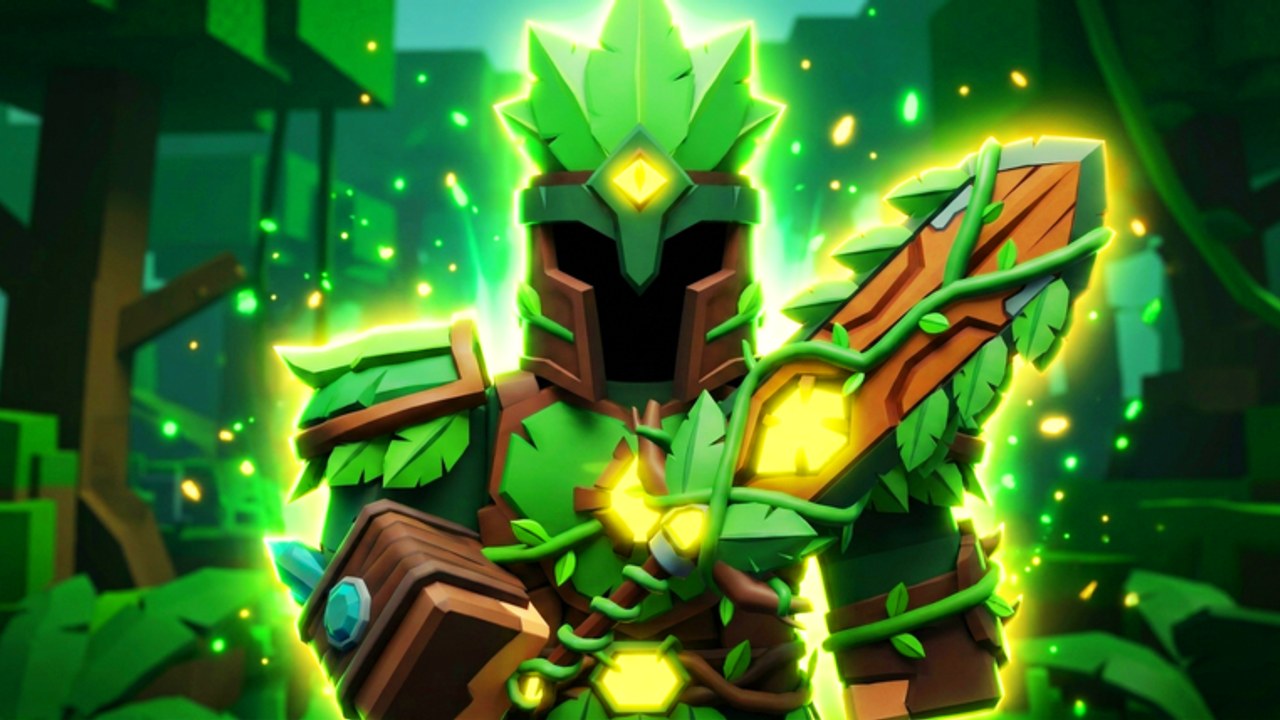 Poly Loot Roblox Action RPG combat screenshot with monsters and loot drops